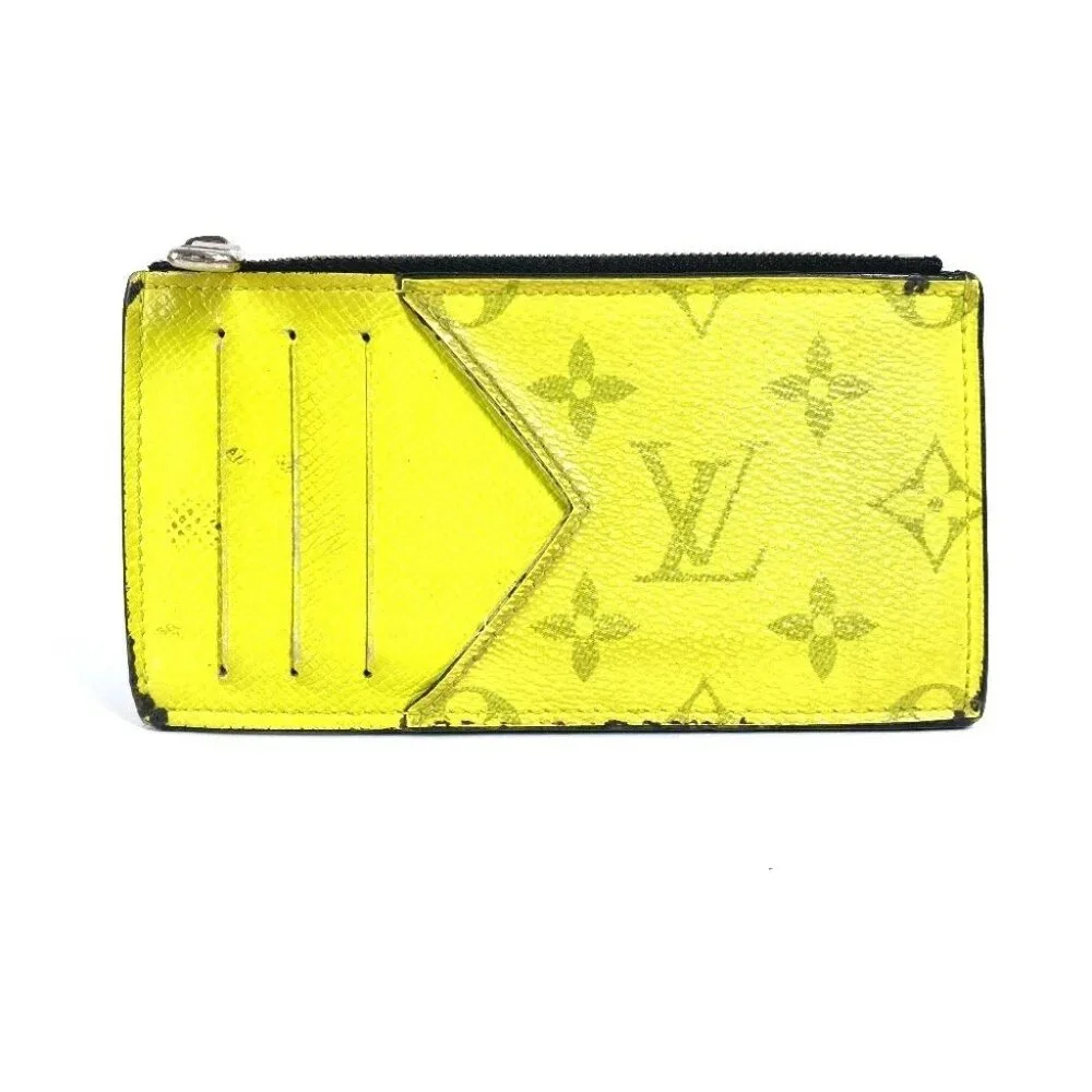 LOUIS VUITTON M30950 Taigalama Coin card-holder Wallet Coin Case coin purse